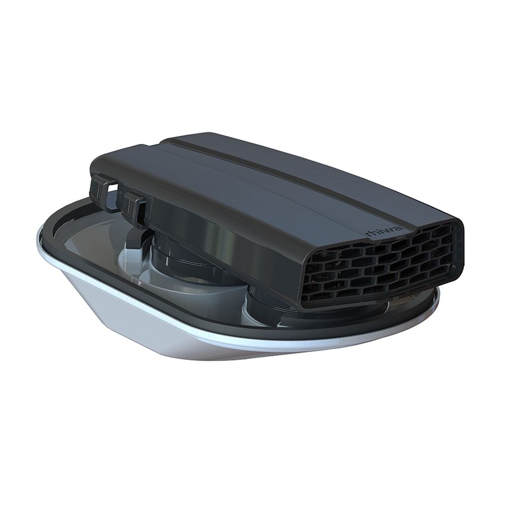 Electrisch Easy aero, electrisch afzuigend, zwart buitenzijde witte binnenkant  incl. montage