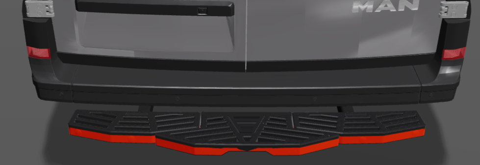 Smart-Step voor Crafter/TGE 17- zonder trekhaak met parkeersensoren incl. montage