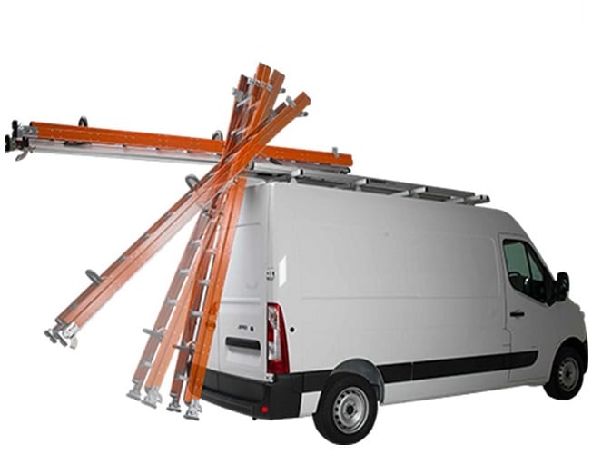 Ladderliftsysteem G2000 Harrier (voor 2 ladders) incl. montage op (bestaand) imperiaal